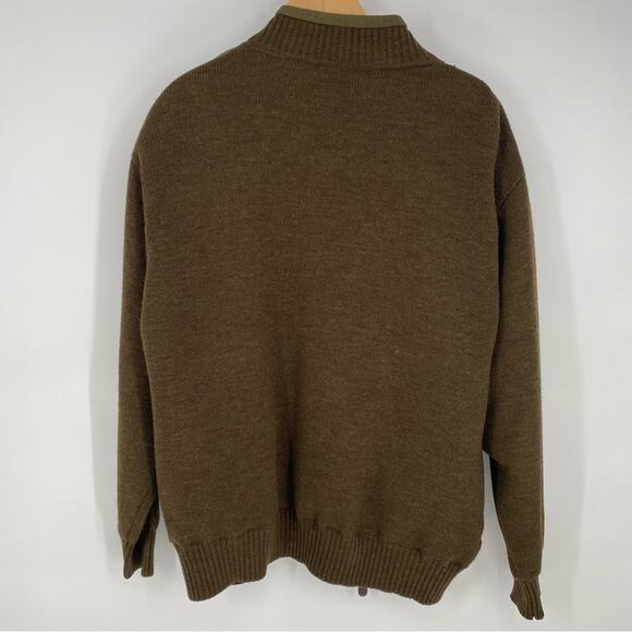 ORVIS Shooting Jacket Bomber Hunting Chore Mens 100% Wool Full Zip Green XL - Picture 7 of 10